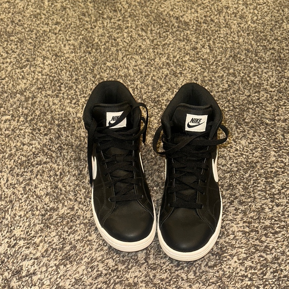 Nike Black and White High-Top Sneakers